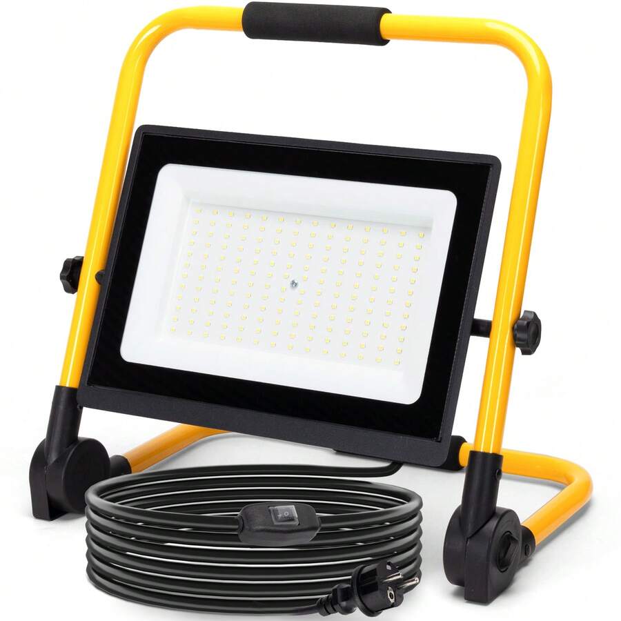 Foco de Trabajo LED con Cable de 4M 150W 13500LM Enchufes Con Interruptor Estanco IP65 Impermeable 6500K - 150 W - Ver 1
