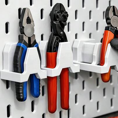 1pc Hanging Clamp Rack, Tool Storage Rack, Wall-Mounted Clamp Holder, Garage Storage System, Sturdy Structure, Heavy-Duty Durable, Perfect Tool On, Essential For Precision Workshops, Immersive DIY Atmosphere, Industrial Style Command, Reliable Base