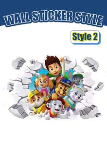 Hình dán tường 3D chủ đề Paw Patrol, 5 mẫu thiết kế bao gồm Chase, Skye, Rubble, Rocky, Zuma, Everest và Mighty Pups, decal dán tường có thể tháo rời dùng để trang trí phòng, tiệc theo chủ đề và phông nền sự kiện, tạo thêm không khí sống động và vui nhộn cho bất kỳ không gian nào. - hình dán tường - Xem 15