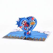 Miniso Thiệp chúc mừng 3D hình Người Nhện & Hulk, thiệp thủ công chủ đề siêu anh hùng cho mọi dịp. - A - Xem 4
