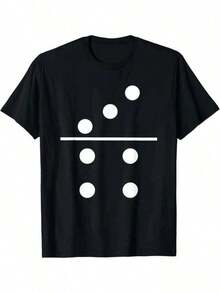 1 pieza Camiseta de manga corta de cuello redondo holgada unisex de 180g, 100% algodón puro transpirable y suave, estilo Y2K Bababask con estampado gráfico moderno, ideal para mujer y hombre, perfecta para uso diario, festivales, conciertos y todas las estaciones - Negro - Ver 1