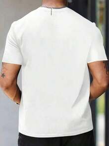 T-shirt con estampado de camarón travieso y cómico para hombres, adecuado para deportes al aire libre durante todo el año, diseño neutro para fiestas y reuniones - Blanco - Ver 3