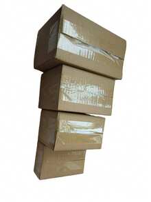 20pcs Cardboard Boxes, Large Size 13x8.5x7.5cm, Small Size 12.5x8x4cm, Corrugated Paper Mailing Packages, Surprise Gift Packaging Boxes, Small Business Shipping Boxes - Brown - View 3