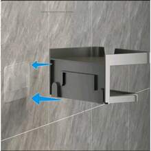 Caja y estante para pañuelos - Gris - Ver 3
