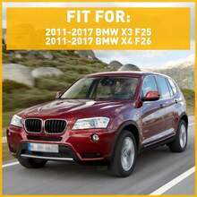 Manija de puerta delantera izquierda, recorte interior negro interior apto para BMW F25 X4 F26 X3 - caja de almacenamiento para puerta - Ver 8