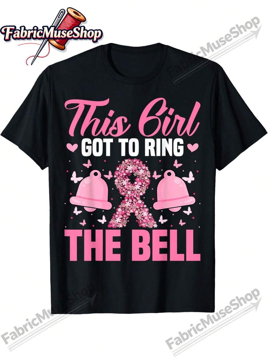 Camiseta de Concientización sobre el Cáncer de Mama| Camiseta Casual Transpirable, Elegante Top de Verano, 100% Tela para Exteriores, Perfecta para Hombres y Mujeres, Ideal como Regalo para Halloween, Acción de Gracias y Navidad - Negro - Ver 1
