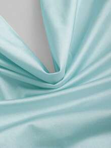 Sweetro Top sin mangas con cuello de volantes inspirado en el estilo vintage, diseño de cintura fruncida, top de verano de moda para mujeres - Azul - Ver 6