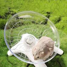1 món đồ chơi đĩa bay cho chuột hamster, đồ chơi đĩa chạy tích hợp bằng acrylic, thiết kế yên tĩnh, không có đường nối, không gây kẹt chân. - Nhiều màu - Xem 1