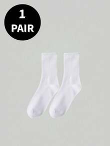 1/5/10 đôi tất cao đến đầu gối kẻ sọc đen trắng, unisex, làm từ vải co giãn bền, cổ tất bo gân, mũi tất liền mạch, thích hợp cho mặc hàng ngày, tập thể dục và đi bộ thông thường. - Nhiều màu - Xem 15