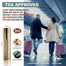 Perfume Travel Refillable Bottle Cologne Portable Atomizer Fragrance Scent Sprayer Pump Fill From Bottom Mini Pocket Size 5ml For Travel Essentials And Best Gift - Gold - View 7