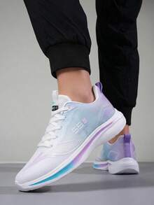 2026 New Women's Air Cushion Orthopedic Work Sneakers, Slip-Resistant Breathable Mesh Walking Shoes, Arch Support Non-Slip Shoes For All Day Standing - 紫色1 - 查看 2