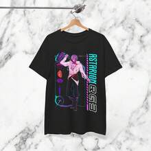 Camiseta BALDURS GATE 3 Astarion estilo años 90 VapoR1Wave Ropa urbana elegante Camisetas D1ND Regalos para gamers Camisetas BG3 DD Astarion Ascended Camiseta de manga corta de algodón puro de 220 g para hombre y mujer, tejido grueso, resistente a las arrugas y que no se deforma fácilmente. Estilo sencillo y versátil, ligero y transpirable, perfecto para ir al trabajo, viajar, acampar, ir de compras y el tiempo libre diario. - Negro - Ver 1