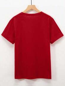 Camiseta con estampado de astronauta100% Cotton - Rojo - Ver 2