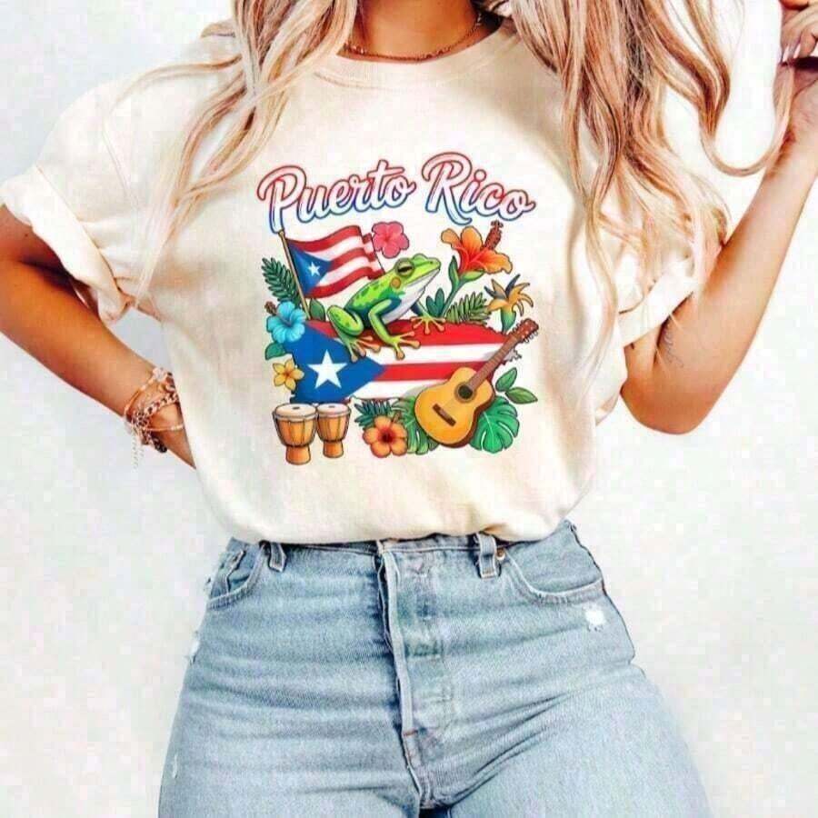 Camisetas de Mujer, Sudadera de Puerto Rico, Camiseta de Boricua, Camiseta Puertorriqueña, Regalo de Puerto Rico, Camiseta Puertorriqueña, Camiseta de Puerto Rico, Camiseta Floral, Camisetas Gráficas Oversize para Mujer, Camiseta Casual de Manga Corta con Cuello Redondo, Camisetas Gráficas para Mujer, Ropa de Verano para Mujer, Ropa de Pascua para Mujer, Ropa para Festivales, Ropa de Verano, Ropa de Primavera para Mujer, Ropa para el Día de la Madre, Ropa de Verano para Mujer, Ropa 100% Algodón, Ropa de Verano Y2Y.Camiseta Patriótica Unisex CKV9 con Estampado de la Bandera Americana, para el Día del Partido de la Copa Mundial, Camiseta Gráfica Fresca de Verano, Tela Suave y Transpirable, Cómoda Todo el Día.Camiseta de manga corta / camiseta de manga corta 100% algodón - Albaricoque - Ver 1