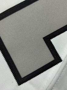 Atonmore 15# White American Football Casual Short Sleeve V-Neck T-Shirt, Embroidered Sports Tee For Party & Football Fall - White - View 4