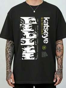 Camiseta de manga corta de Katseye Members con firmas rosas, camiseta vintage con gráficos  de Katseye, camiseta de la gira Katseye The Beautiful Chaos, lindo grupo de chicas . 100% algodón. - Negro 4 - Ver 6