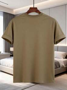 Camiseta de Mujer Oversize con Estampado Gráfico Retro de la Torre Eiffel de París, Diseño de Paisaje Urbano Francés, Uso Diario Casual, Corte Holgado, Lavable a Máquina, Elegante Top para Mujer | Top Casual para Uso Diario - Caqui - Ver 2