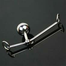 Sex Toy SM Metal Anal Plug Detachable Round Ball Mobile Double Ball Stainless Steel Anal Plug Adult Toy - one-size - View 3
