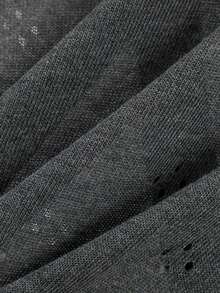 Cárdigan de punto ligero para mujer, de manga larga, informal y transpirable, para primavera/verano - Gris Oscuro - Ver 8