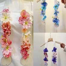 1pc Faux Flower Garland Sash, Bridal Ceremony Sash For Wedding Party, Decorative Ceremonial Sash For Graduation, Birthday, Wedding And Other Festivals, Photography Prop - Etiquette Shoulder Strap a - View 4