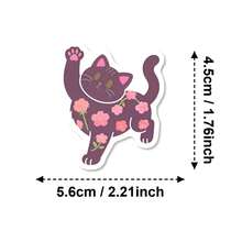 50pcs Cute Cat Stickers, Waterproof Cartoon Animal Stickers For Decorating Diaries, Stationery Doodle Stickers - 50 Cute Cat Stickers - View 3