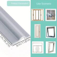 One Piece Of Window Sealing Strip, Acoustic Foam Wall Insulation Cotton Sealing Strip, Suitable For Sliding Doors And Windows, Windproof And Soundproof. - A - View 2