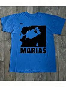Una camia de manga corta para mujeres con un estampado de arte abstracto en blanco y negro de The Marias Band, elegante y versátil para uso casual, ofreciendo un ajuste moderno y cómodo, lo que la convierte en el regalo perfecto para las fiestas. Adecuado como regalo. playera de mujer. blusas>elegantes. boho chic,Top de mujer suave, transpirable y cómodo, ideal para primavera, verano y otoño, perfecto para vacaciones, viajes y uso diario. Adecuado como regalo. playera de mujer. blusas>elegantes. boho chic,Top de mujer suave, transpirable y cómodo, ideal para primavera, verano y otoño, perfecto para vacaciones, viajes y uso diario. - Azul - Ver 7