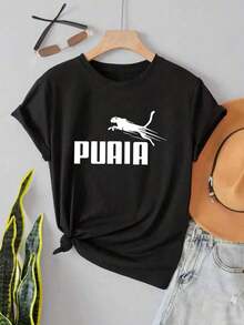 And  Women's Graphic T-Shirt | Basic Style With Unique Design | 100% Cotton Fabric | Soft And Comfortable | Perfect For Everyday Wear And Gifting | White Crew Neck T-Shirt | Made And Shipped In Mexico | Unisex Fit Men's T-Shirt Women's Tops Sweatshirts Y2k T-Shirt Shirt - 黑色 - 查看 9