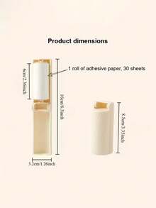 Bộ 4 dụng cụ loại bỏ xơ vải mini có thể gập lại, xoay 180°, có nắp đậy chống bụi, độ bám dính cao, dùng trong gia đình, du lịch, văn phòng, làm sạch quần áo, lựa chọn quà tặng [Giấy loại bỏ xơ vải - Giấy thay thế loại bỏ xơ vải] - Bộ - Xem 6