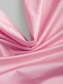 Sweetro Top corto sin mangas con cuello de volantes inspirado en el estilo vintage, con diseño de cintura plisada, moda de verano para mujer - Rosa - Ver 3
