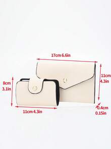 3pcs/Set Women's Shoulder Bag, Handbag, Crossbody Bag Fashion Suit - White - View 4