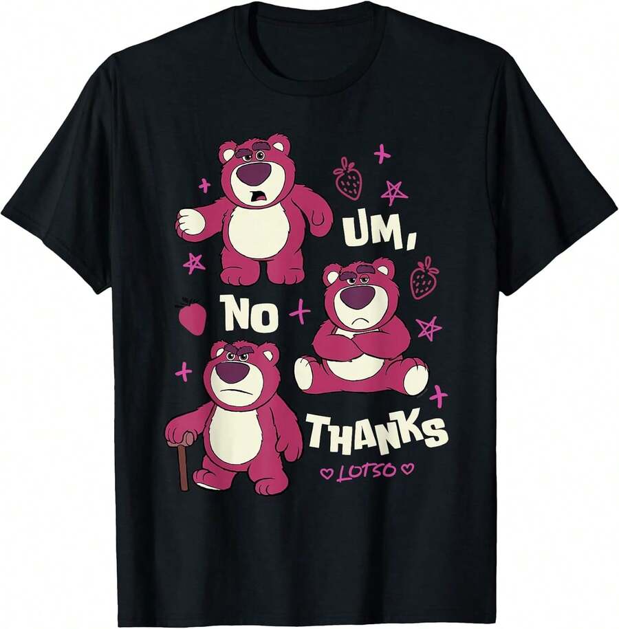 Camiseta con estampado de moda, camiseta casual de manga corta, camiseta holgada de manga corta, camiseta estampada por un lado de manga corta, camiseta casual de manga corta 100% algodón, camiseta unisex, tops elegantes, playeras de niña tropicoqueta, karol, playeras de mujer, tops de mujer, ropa de niñas de 20 años, ropa deportiva de mujer. - Negro - Ver 1