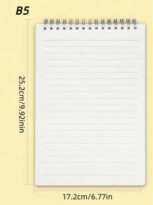 240 Pages Spiral Bound Notebook With Thickened PP Cover, Top Flip Design, Minimalist PP Cover, Smooth Writing, Suitable For Students, Office, Business - A Extra Thick - View 4