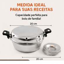 Forma para bolo Americana - Cinza - Visão 7