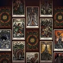New Tarot Card Deck, 12x7cm, 78 High-Quality English Paper Cards, Christmas/Birthday/Party Gift, Divination Auxiliary Card Props - Maroon - View 6