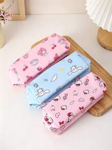 SANRIO 新款高品质防水铅笔盒，大容量学生文具多功能防水笔袋 - 簡約印花 - 查看 5