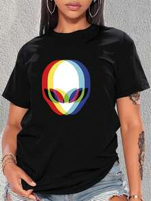 Women T-Shirts - Black - View 1