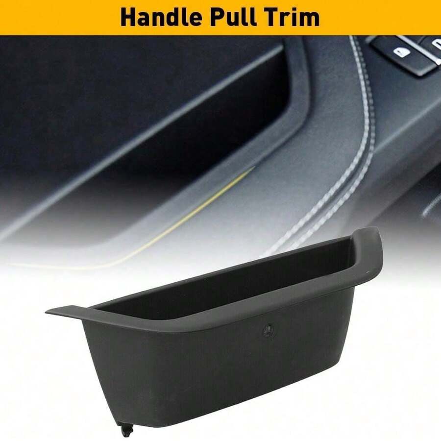 Manija de puerta delantera izquierda, recorte interior negro interior apto para BMW F25 X4 F26 X3 - caja de almacenamiento para puerta - Ver 1