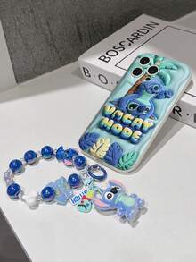 Disney Lilo & Stitch Phone Case With Stitch Charm And Stitch Lanyard - Cute Stitch Protective Case With Vacay Mode And Palm Tree Design, Equipped With Delicate Stitch Decorative Lanyard And Beaded Bracelet For Easy Carrying, Compatible With IPhone 17, 16, 15, 14, 13, 12, 11 Pro Series, Ideal For Birthdays, Holidays, Anniversaries, Graduation Gifts, Or Any Special Occasion To Surprise Family, Friends, Classmates, And Loved Ones. - trắng - Xem 7