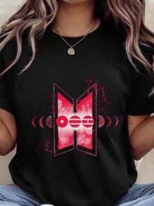 arirang concertStreetwear Style,Camiseta Unisex,Party Outfit,Family Matching,Family Matching,Ideal For Gifts,Vacation Outfit,playeras de hombre,ropa de hombre,playeras de mujer,tops,Basic Staple Pure Cotton Casual Tee, Loose Short Sleeve All Season Wear For Young Female Ladies, Suitable For Street Fashion Daily Life School Time Outdoor Vacation Dating Casual Small Gatheringy2k playeras de hombre algodón camiseta de algodón mujer playeras de niño camisetas playeras de niña tops para adolescentes y6k mujer - Negro - Ver 1