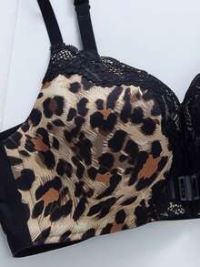 Front Closure Wireless Bra For Small Bust, Lift & Enhance Cleavage, Anti-Sagging, Suitable For Flat Chest - Black - View 6
