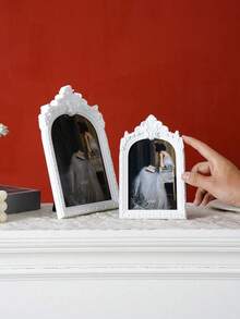 1pc Vintage European Style Golden Arched Decorative Photo Frame, Comes With 1 Random Inner Paper, Suitable For Home Decor, Photo Display, Gift For Birthday, Graduation, Etc. - A - View 9