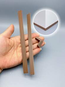 Non-Wooden DOLLHOUSE Ceiling Trim, Eaves Wall Corner Decorative Strips, Miniature Ceiling Wall Baseboard, DIY Mini Decor & Renovation Materials, European Style Architecture Tools Accessories - Multicolor - View 13