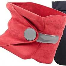 1PC Travel Nap Neck Pillow Neck Support Pillow Convenient Super Soft Neck Pillow For Office Rest - Coral Red - 1pc - View 2