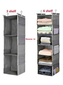 2pcs 6-Tier Hanging Storage Bag, Household Organizer Bag, Multi-Layer Clothes Storage Pouch - View 4