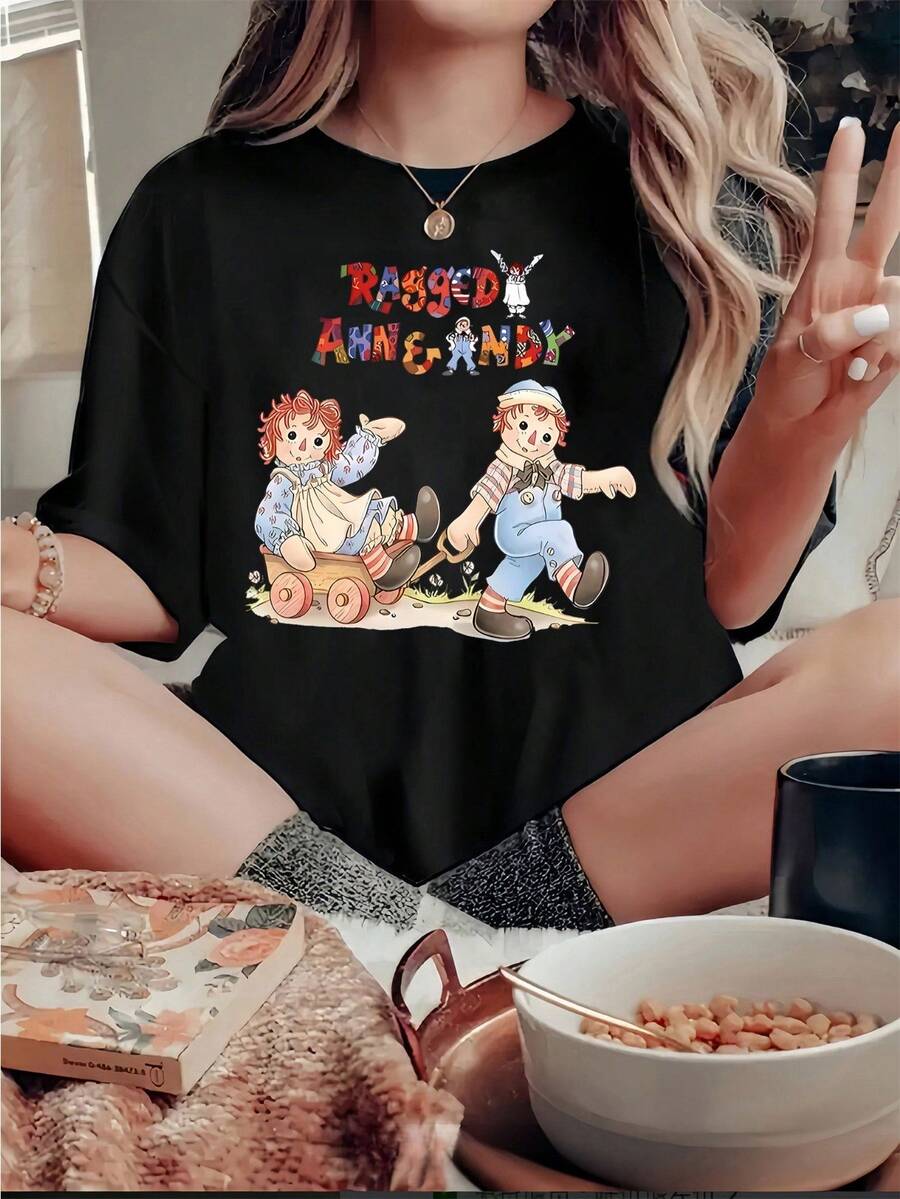 Women T-Shirts - Black - View 1