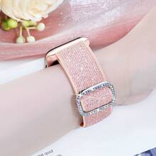 柔軟彈性手錶錶帶,適用於 38mm、40mm、41mm、42mm、44mm、45mm、46mm 和 49mm 尺寸,適合女性,由柔軟尼龍彈性材質製成,單環設計,相容於 Series 1、SE、Ultra 和 Series 10、9、8、7、6、5、4、3、2、1 - 彩色 - 查看 20