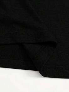 Camiseta Casual de Corte Holgado para Mujer con Estampado Gráfico del Árbol Yin Yang de las Cuatro Estaciones, Transpirable y Cómoda, de Algodón Puro, Manga Corta, Cuello Redondo con Estampado de Naturaleza Mística, Camiseta de Uso Diario Casual y Estilo Espiritual Urbano. - Negro - Ver 5