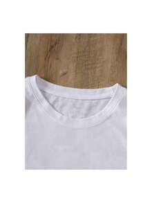 New Spring And Summer Ladies Cartoon Astronaut Printed T-Shirt - White - View 3