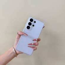 Ốp lưng điện thoại mềm, mờ, bán trong suốt, phù hợp với Galaxy A56, A57, A36, A17, S26 Ultra, S25 Ultra - trắng - Xem 7
